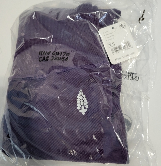 Free People Free Throw Legging Purple Violet XS - Picture 3 of 4